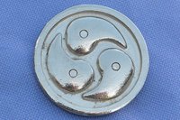 BDSM Brooch, 3 cm across