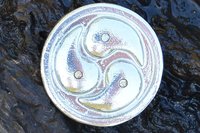 BDSM Brooch, 3 cm across
