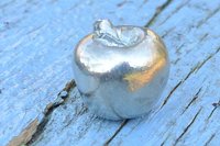 Apple Figurine – Art with a Tempting Twist. Hand Cast Pewter.