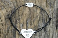 Bracelet Personnalisé, Bracelet Prénom, Fabrication Artisanale Française en Étain aux Étains de Jumilhac.