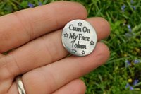 Coupon Érotique Cum On My Face, Jeton BDSM, Accessoires BDSM, Jeton de Soumise, Fait à la Main en Etain, Les Etains de Jumilhac