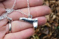 Penis Pendant Necklace – Erotic Jewelry. Hand Cast Pewter.