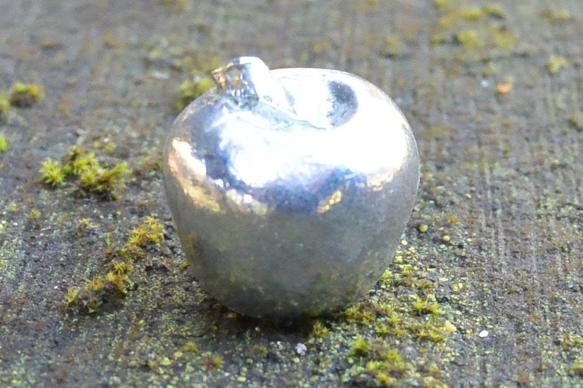 Apple Figurine – Art with a Tempting Twist. Hand Cast Pewter.