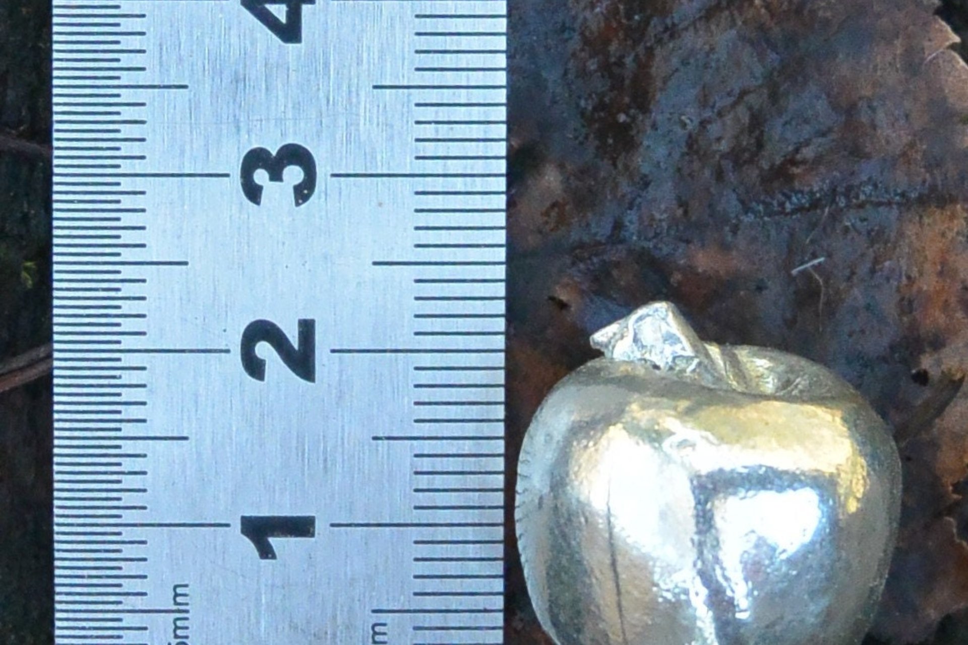 Apple Figurine – Art with a Tempting Twist. Hand Cast Pewter.