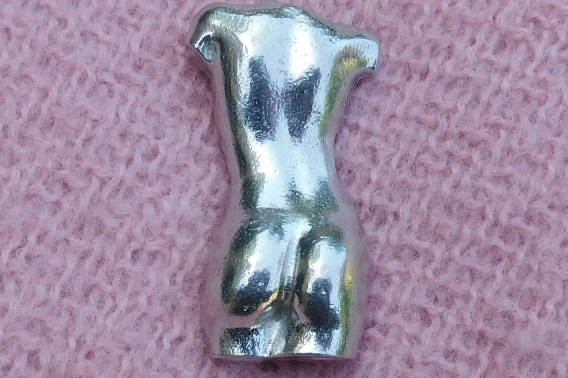 Female Torso Brooch - Rear View
